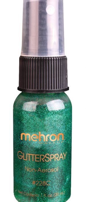 GLITTER SPRAY GREEN 1 OZ
