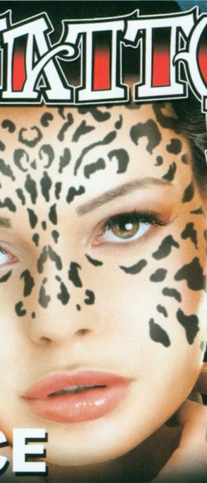 FACE TATTOO CHEETAH FACE