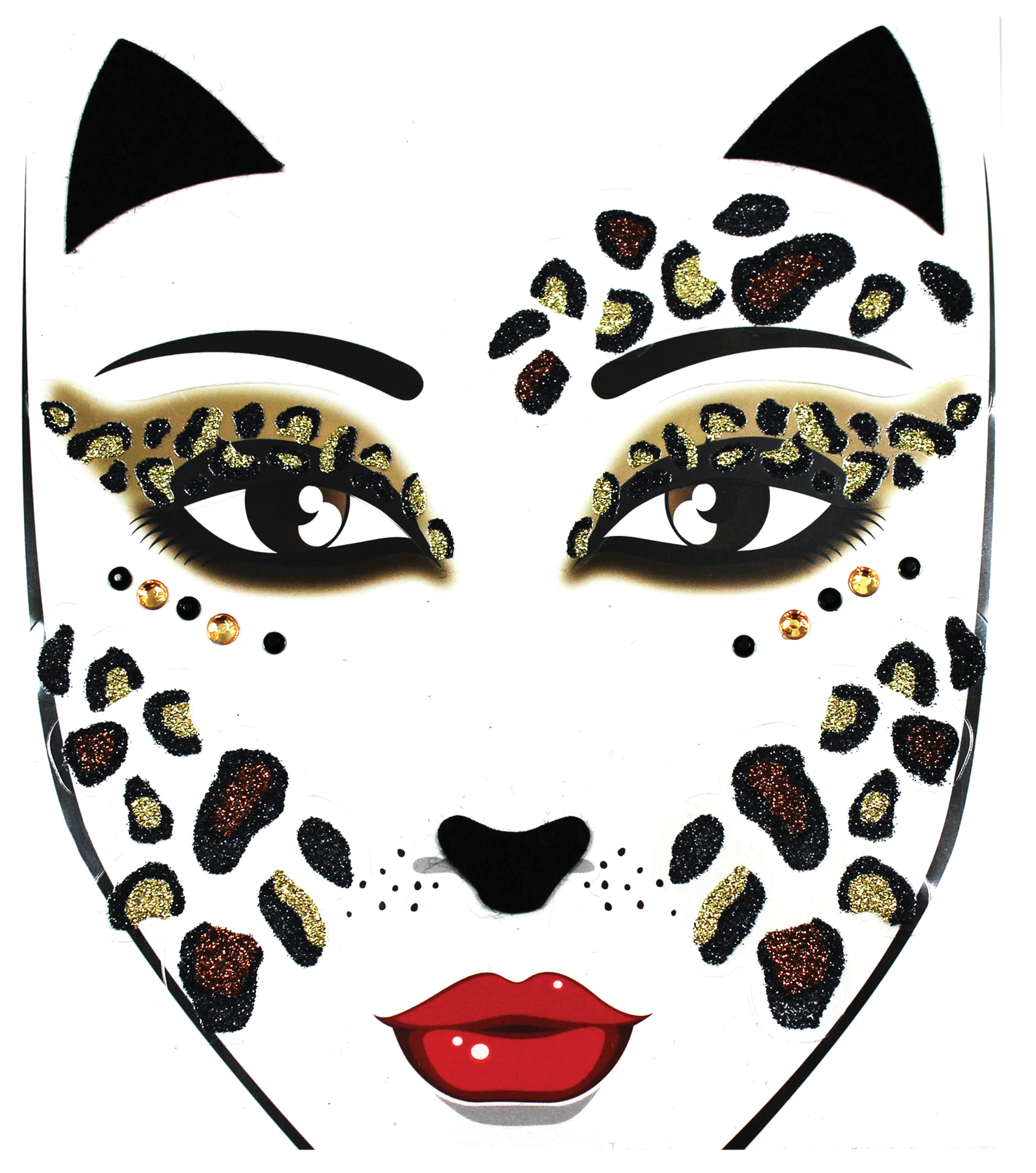 FACE DECAL LEOPARD