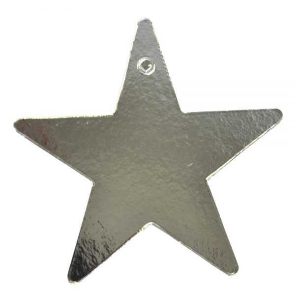 STAR FOIL 5 INCH SILVER